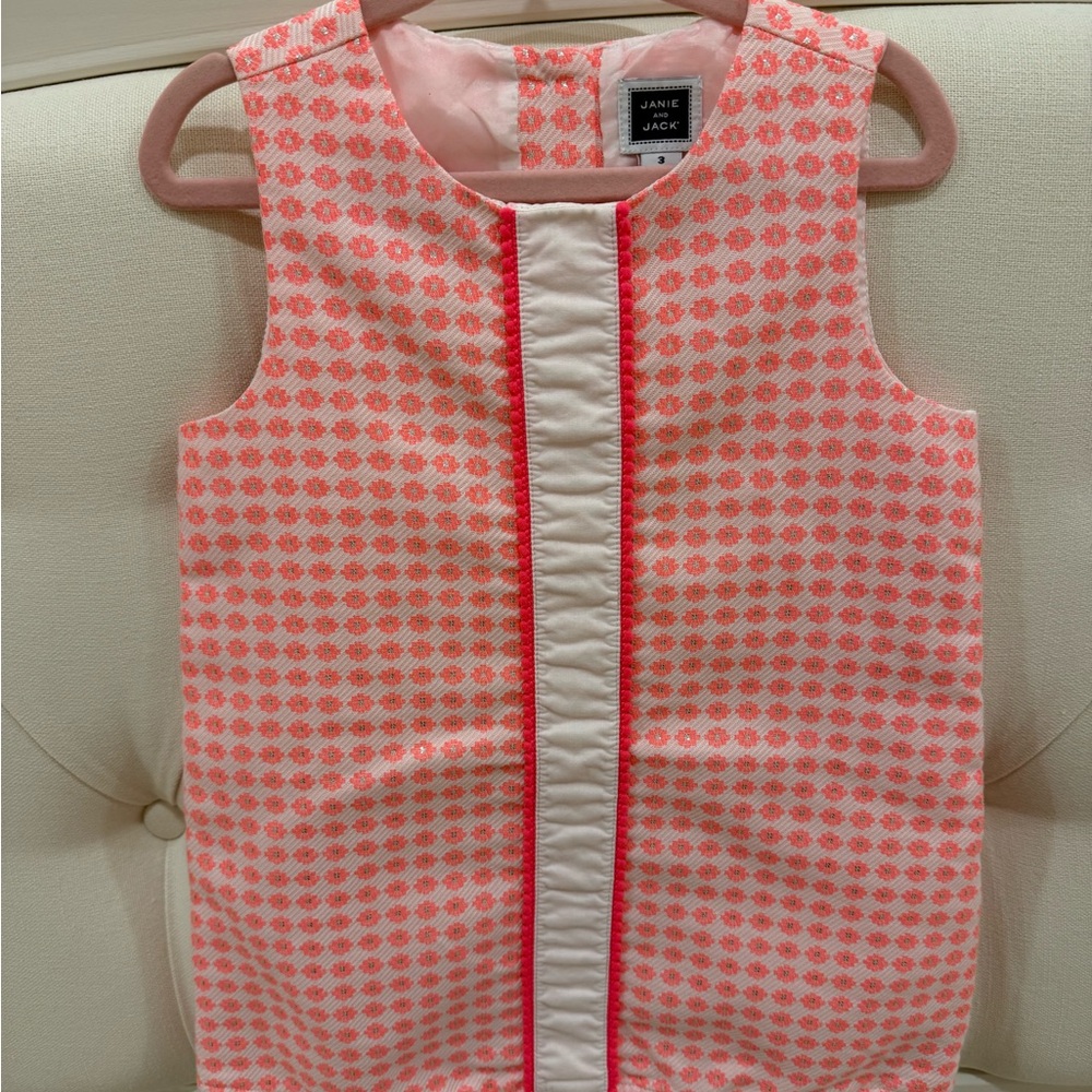 Janie and Jack Coral Patterned Dress